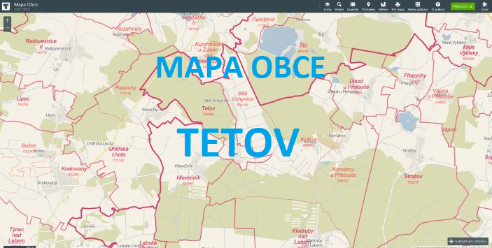 Mapová aplikace Tetov